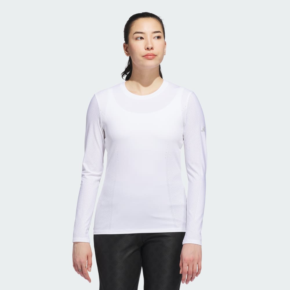 Спортивный топ Adidas Ultimate365 Tour Engineered Long Sleeve Slim Top, белый 
Спортивный топ Adidas Ultimate365 Tour Engineered Long Sleeve Slim Top, белый