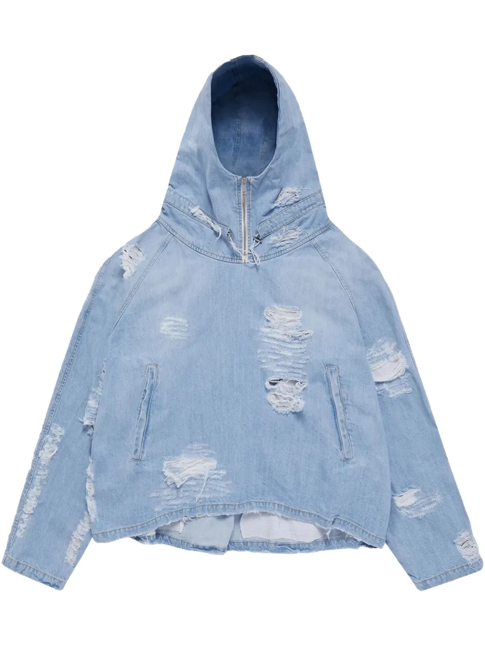 Джинсовая куртка с эффектом потертости и капюшоном 424, синий
Джинсовая куртка с эффектом потертости и капюшоном 424, синий