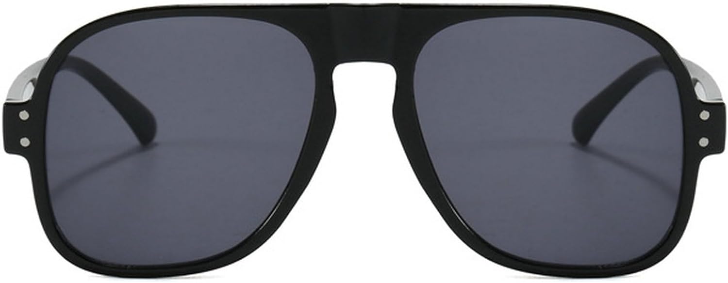 Модные солнцезащитные очки-пилот для женщин, большие очки в стиле ретро с заклепками и градиентным переходом цвета, трендовые круглые солнцезащитные очки для мужчин mincl, Black
Модные солнцезащитные очки-пилот для женщин, большие очки в стиле ретро с заклепками и градиентным переходом цвета, трендовые круглые солнцезащитные очки для мужчин mincl, Black