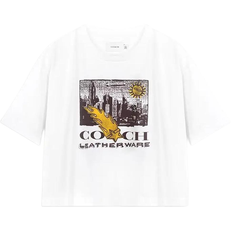 COACH Обычная футболка женская белая, Белый, COACH Обычная футболка женская белая
COACH Обычная футболка женская белая, Белый, COACH Обычная футболка женская белая