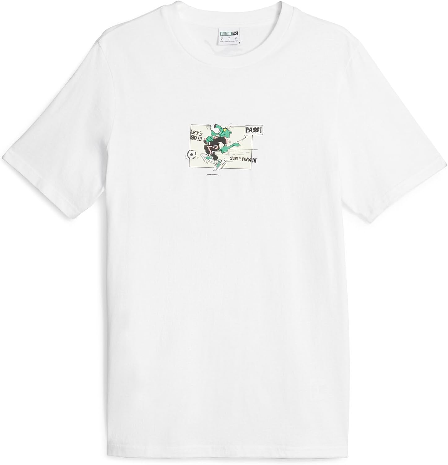 Мужская повседневная классическая футболка с коротким рукавом Puma 621308 с суперграфическим принтом, белый
Мужская повседневная классическая футболка с коротким рукавом Puma 621308 с суперграфическим принтом, белый