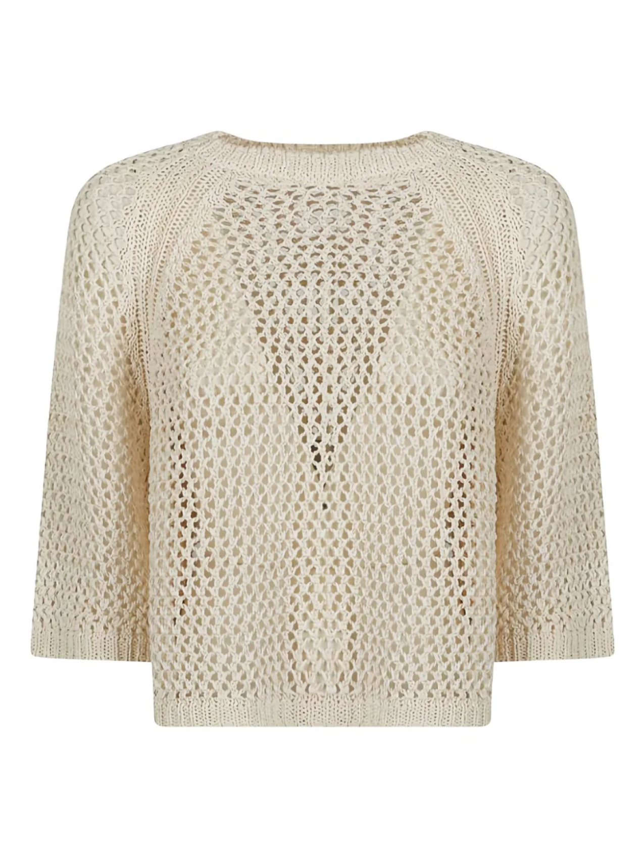 Джемпер из хлопка ажурной вязки Fabiana Filippi, нейтральный
Джемпер из хлопка ажурной вязки Fabiana Filippi, нейтральный