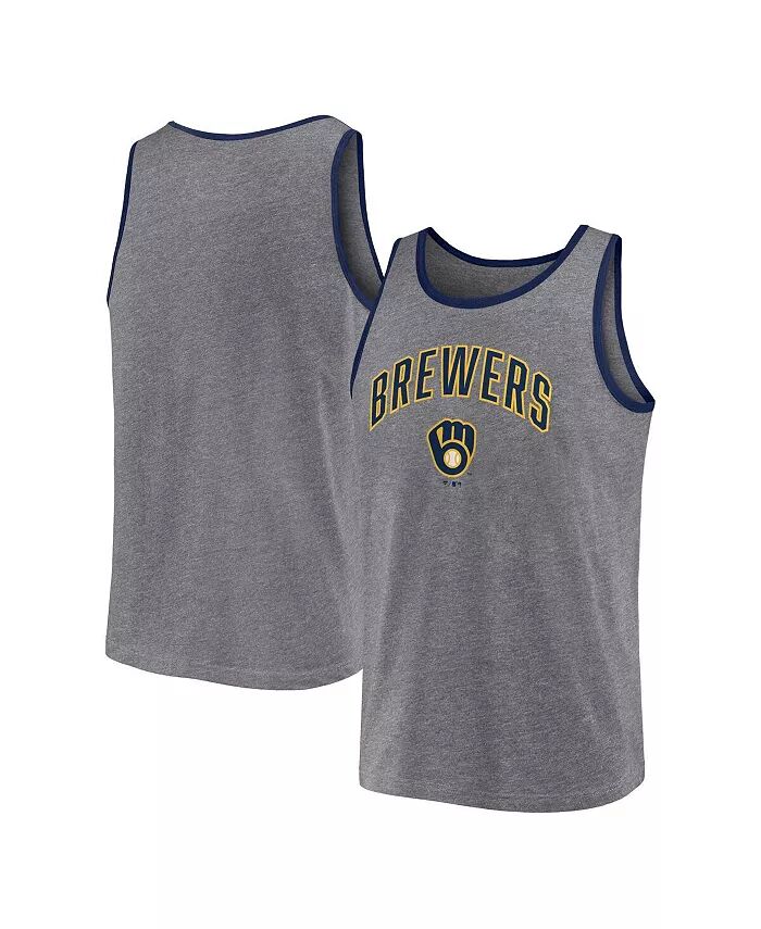 Мужская майка-топ Milwaukee Brewers Primary Heather Grey Fanatics
Мужская майка-топ Milwaukee Brewers Primary Heather Grey Fanatics