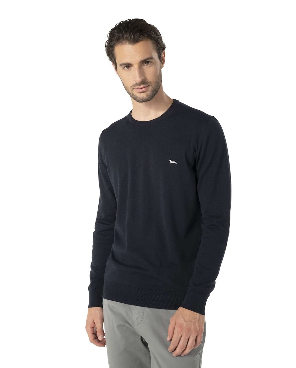 Мужской свитер темно-синего цвета с круглым вырезом Harmont&Blaine, темно-синий
Мужской свитер темно-синего цвета с круглым вырезом Harmont&Blaine, темно-синий