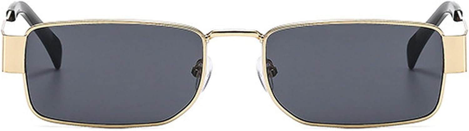 Солнцезащитные очки в стиле ретро прямоугольной формы для женщин, модные, маленькие, в стиле 90-х, винтажные, узкая прямоугольная оправа, солнцезащитные очки в золотой оправе mincl, Gold Black
Солнцезащитные очки в стиле ретро прямоугольной формы для женщин, модные, маленькие, в стиле 90-х, винтажные, узкая прямоугольная оправа, солнцезащитные очки в золотой оправе mincl, Gold Black