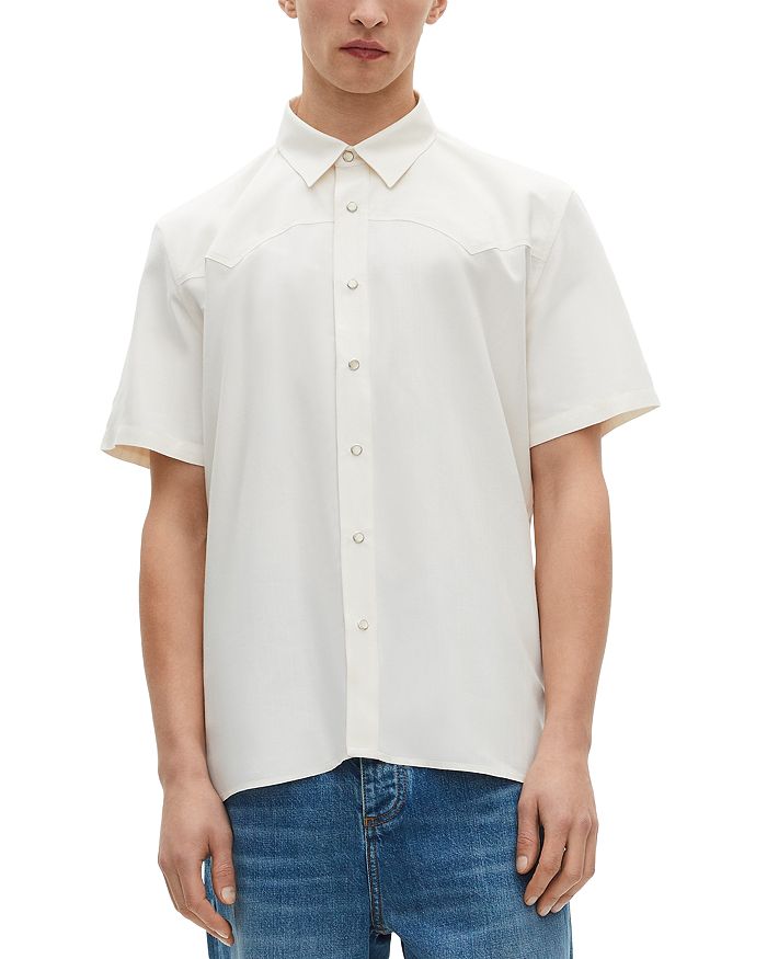 Рубашка Western Snaps Regular Fit The Kooples, слоновая кость/кремовый
Рубашка Western Snaps Regular Fit The Kooples, слоновая кость/кремовый