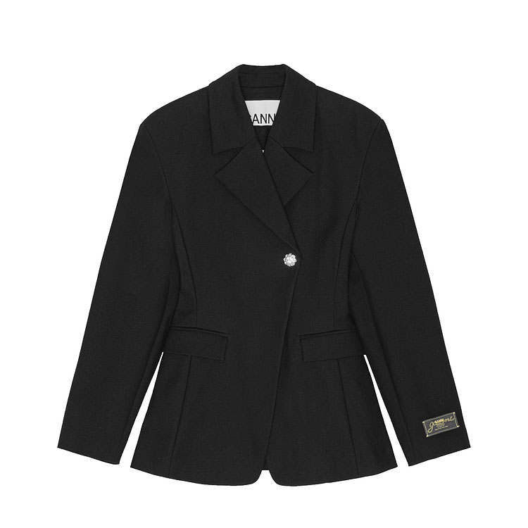 GANNI Жакет с аппликацией, Black
GANNI Жакет с аппликацией, Black