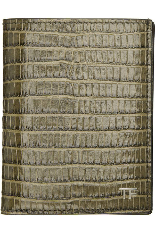 Tom Ford Двухсекционный держатель для карточек цвета хаки с мелкой зернистостью
Tom Ford Двухсекционный держатель для карточек цвета хаки с мелкой зернистостью