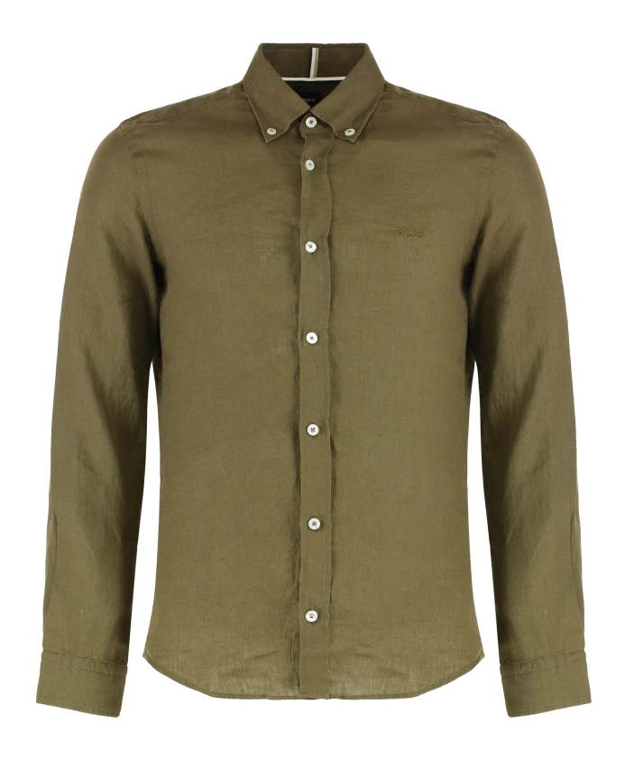Льняная рубашка Hugo, зеленый
Льняная рубашка Hugo, зеленый