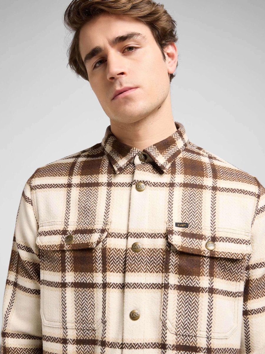 Рубашка на пуговицах Comfort fit Lee Relaxed Overshirt, бежевый
Рубашка на пуговицах Comfort fit Lee Relaxed Overshirt, бежевый