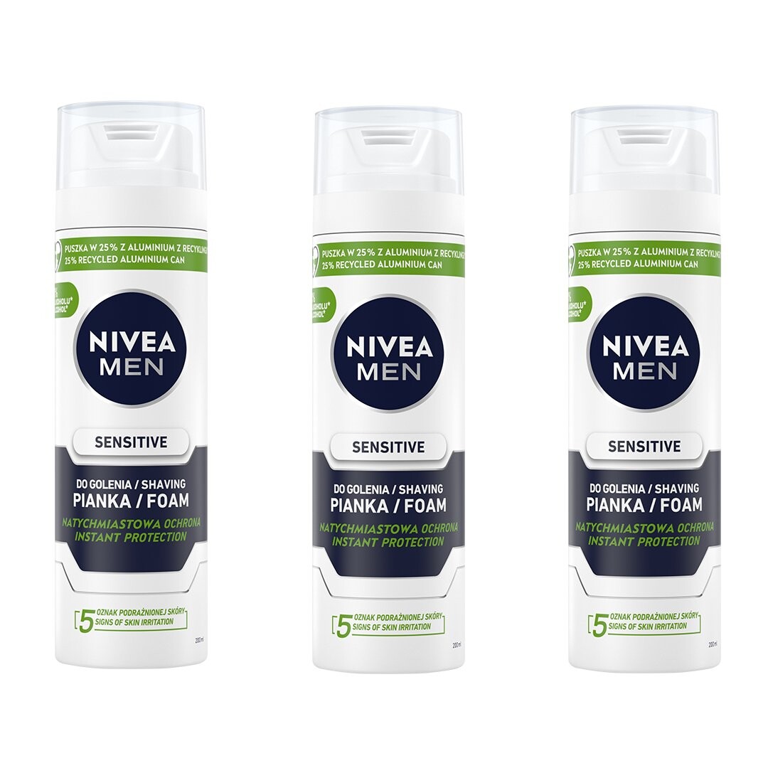 Nive Men, Sensitive, Пена для бритья, 3x200 мл Nivea Men
Nive Men, Sensitive, Пена для бритья, 3x200 мл Nivea Men