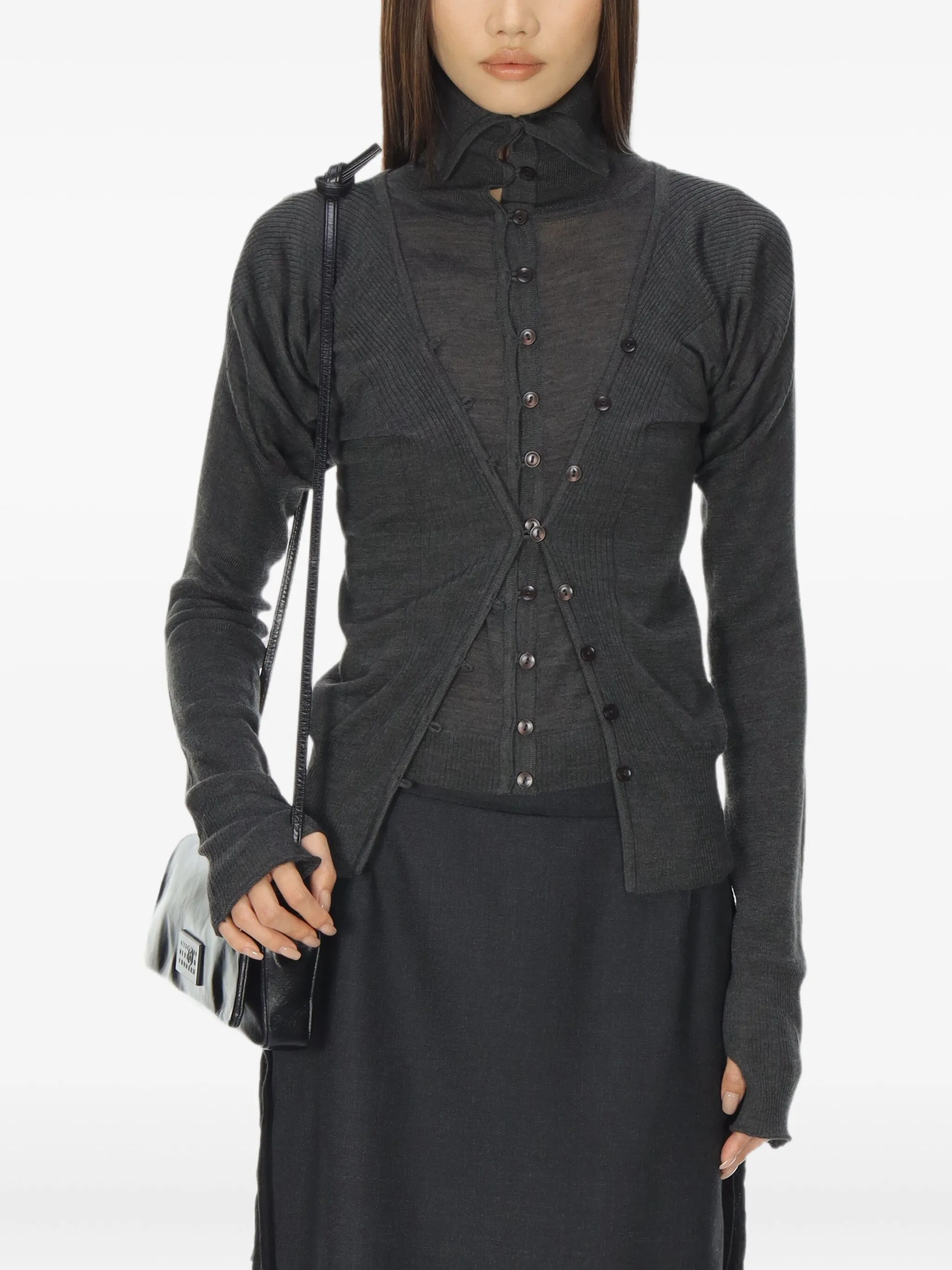 Многослойный кардиган Low Classic, серый
Многослойный кардиган Low Classic, серый