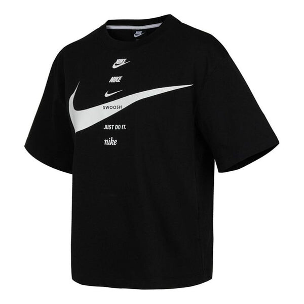 Футболка с логотипом и принтом свободные с круглым вырезом и коротким рукавом Nike, черный
Футболка с логотипом и принтом свободные с круглым вырезом и коротким рукавом Nike, черный