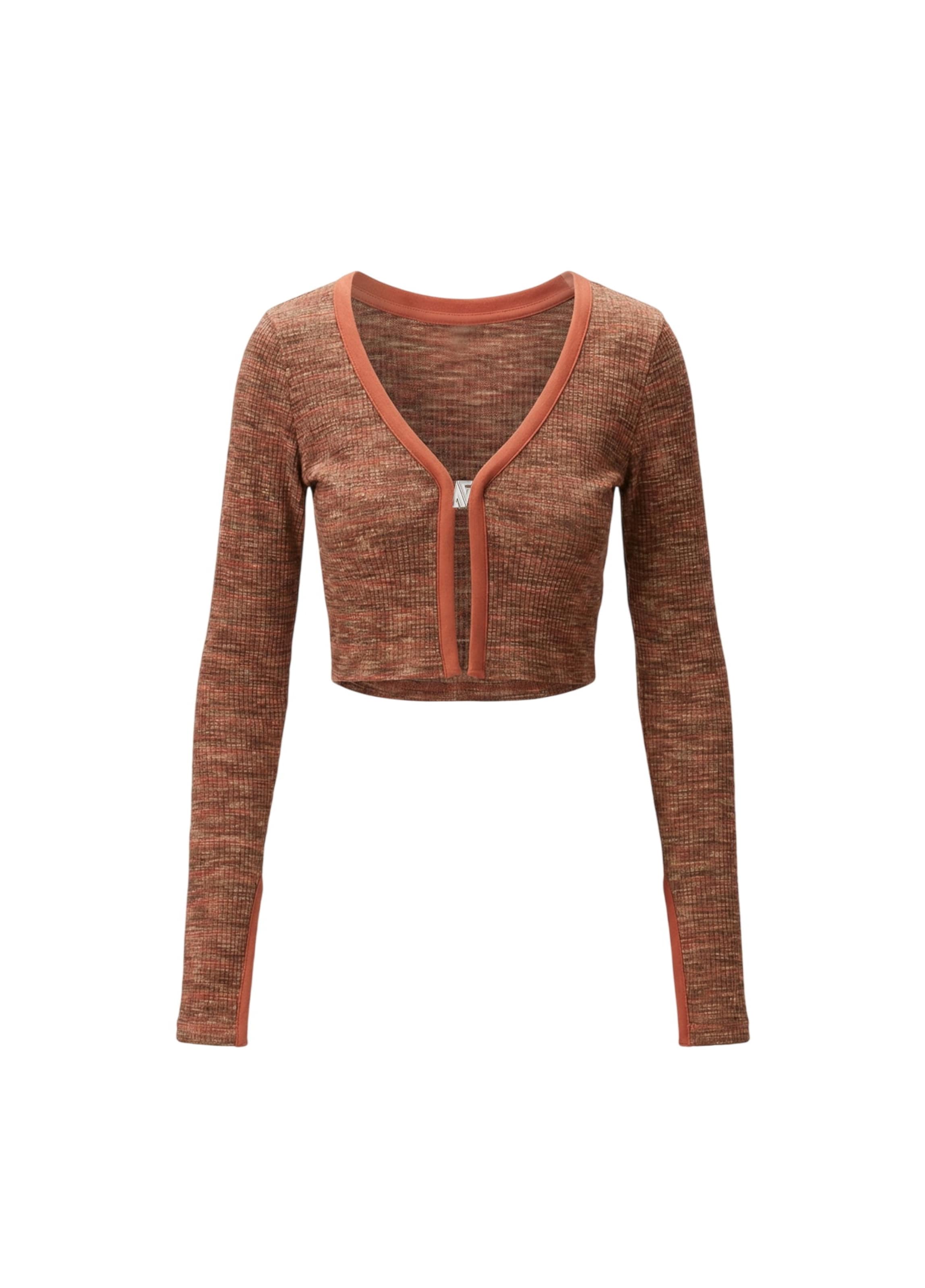 BASSIGUE Вязаный кардиган в каштаново-коричневом цвете
BASSIGUE Вязаный кардиган в каштаново-коричневом цвете