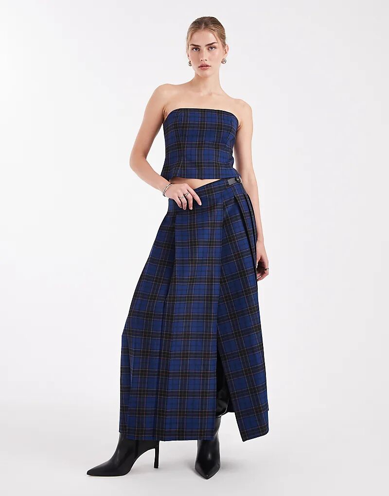 Классическая юбка-миди ASOS DESIGN в синюю клетку
Классическая юбка-миди ASOS DESIGN в синюю клетку