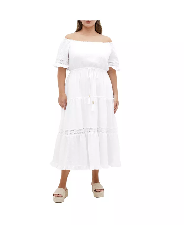 Женское платье-миди Angel CITY CHIC, слоновая кость/кремовый
Женское платье-миди Angel CITY CHIC, слоновая кость/кремовый