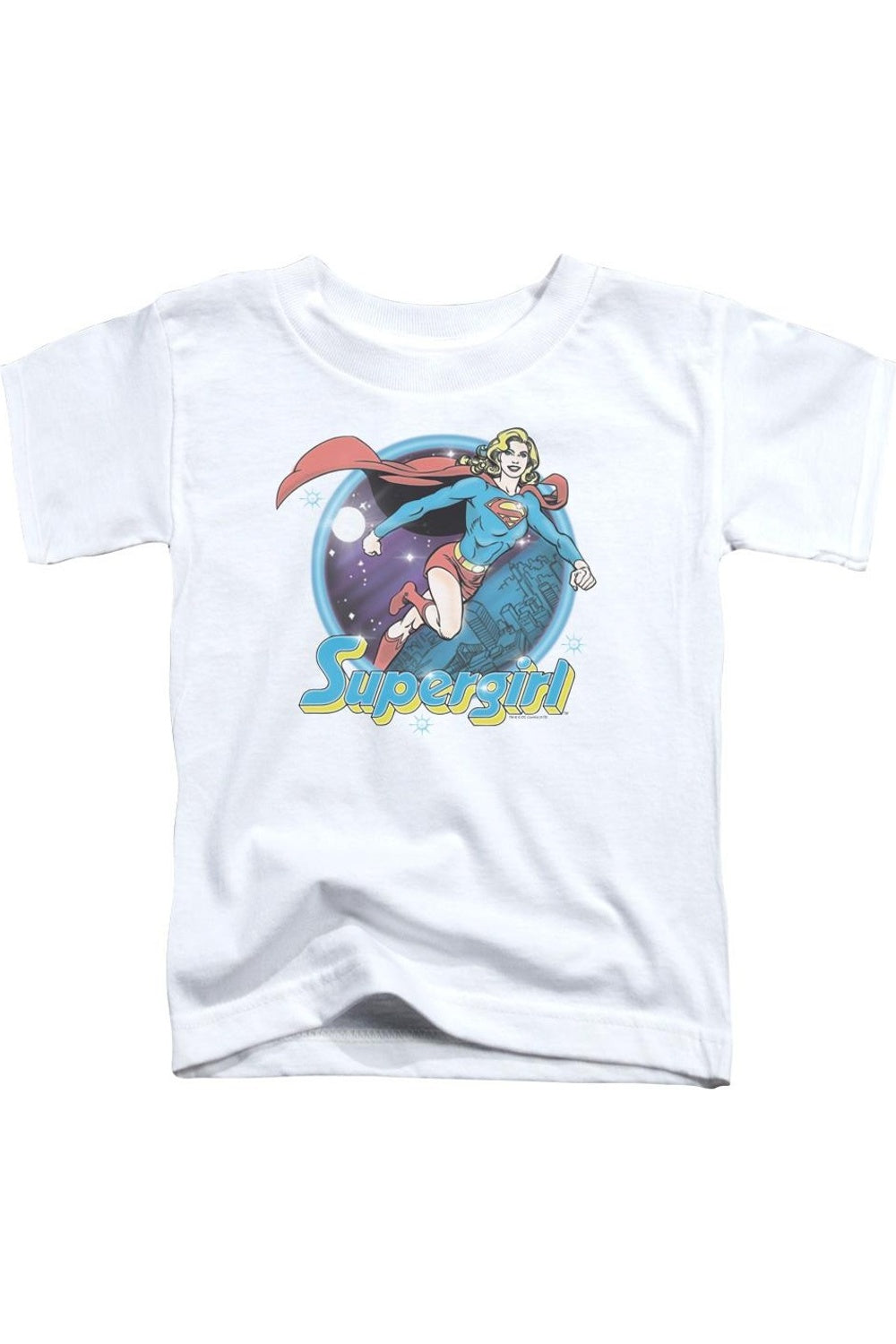 Футболка с принтом Супермена и Супергерл для детей с коротким рукавом Gildan, белый 
Футболка с принтом Супермена и Супергерл для детей с коротким рукавом Gildan, белый