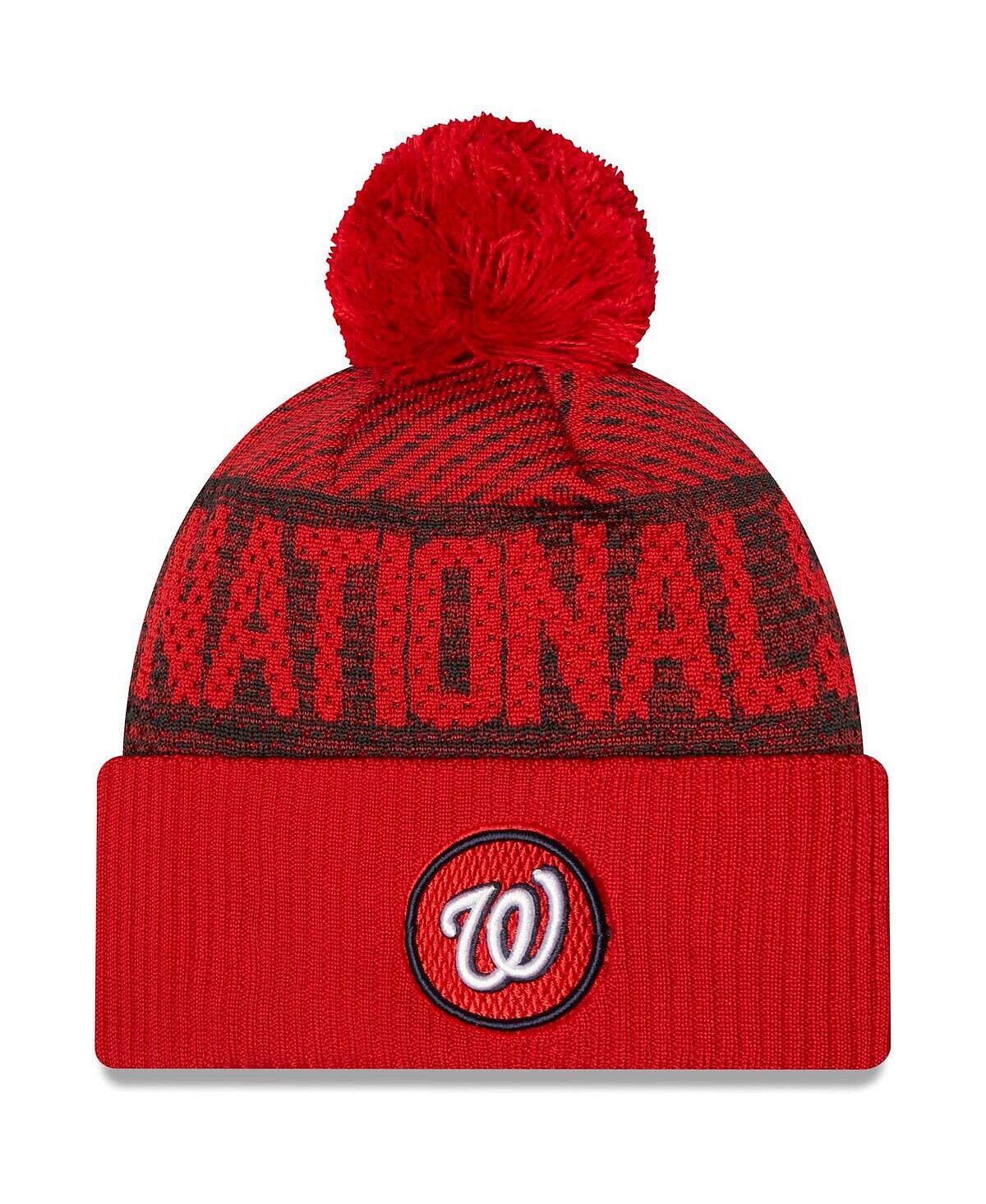 Мужская красная спортивная вязаная шапка Washington Nationals Authentic Collection с манжетами и помпоном New Era
Мужская красная спортивная вязаная шапка Washington Nationals Authentic Collection с манжетами и помпоном New Era