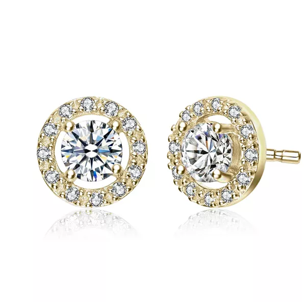 Элегантные серьги-гвоздики с ореолом из кубического циркония Rachel Glauber, gold
Элегантные серьги-гвоздики с ореолом из кубического циркония Rachel Glauber, gold