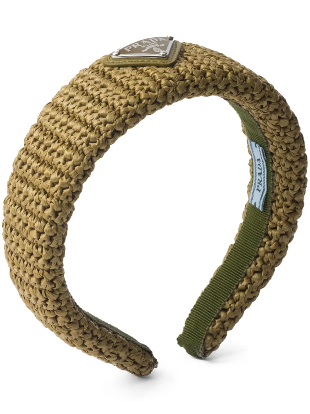 Ободок с логотипом Prada, зеленый
Ободок с логотипом Prada, зеленый