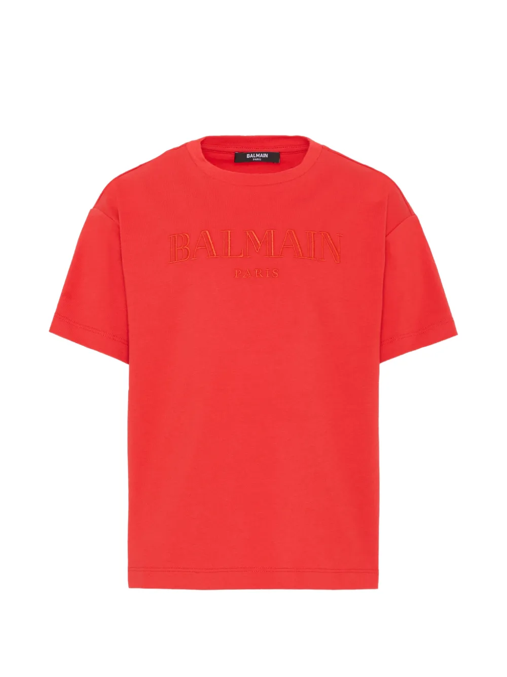 Футболка с вышивкой и короткими рукавами Balmain Kids, красный
Футболка с вышивкой и короткими рукавами Balmain Kids, красный