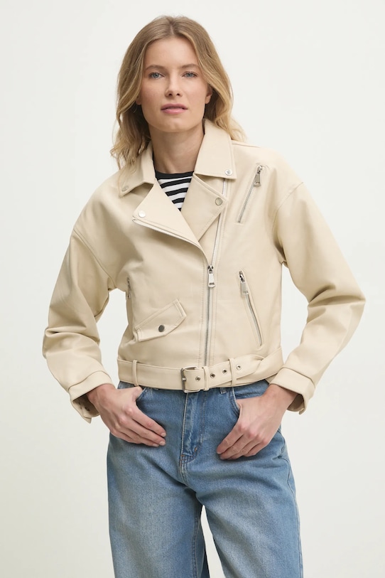 Байкерская куртка Answear.Lab, бежевый
Байкерская куртка Answear.Lab, бежевый