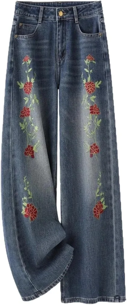 Женские джинсы Casual с цветочной вышивкой
Женские джинсы Casual с цветочной вышивкой