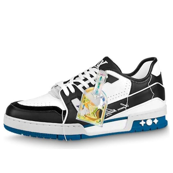 Кроссовки lv trainers black blue white' Louis Vuitton, черный 
Кроссовки lv trainers black blue white' Louis Vuitton, черный