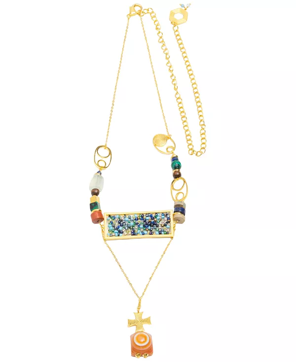 Ожерелье Donyshee с позолотой 18 карат, 24 дюйма + удлинитель 10 дюймов Nectar Nectar New York, gld
Ожерелье Donyshee с позолотой 18 карат, 24 дюйма + удлинитель 10 дюймов Nectar Nectar New York, gld