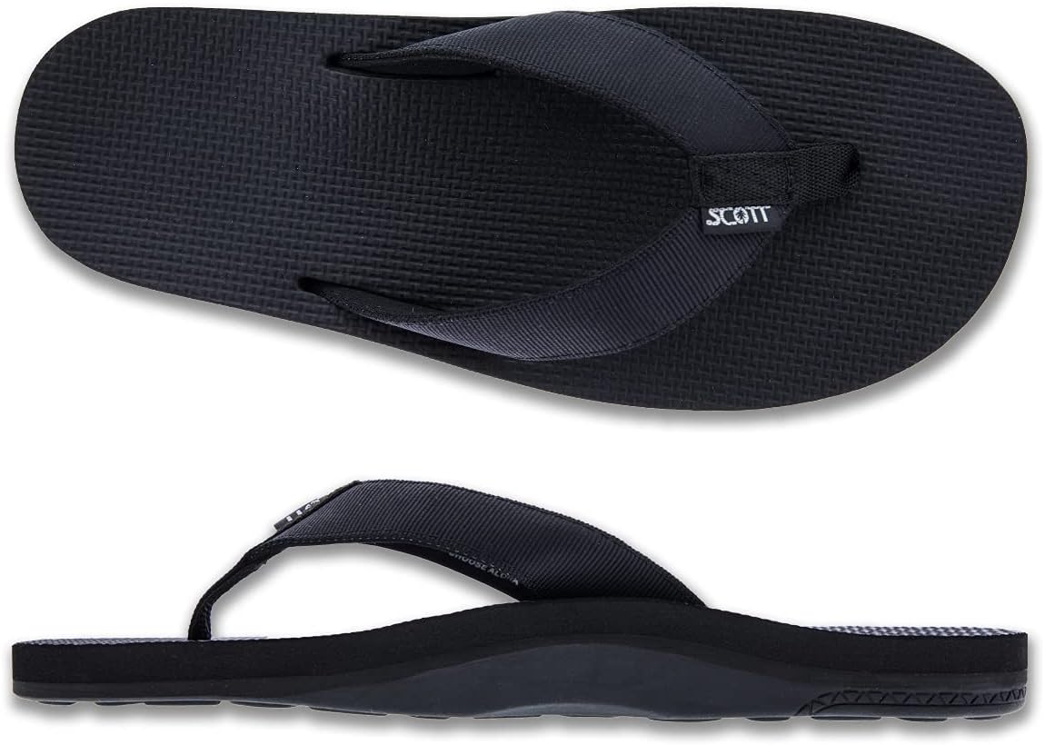 Мужские сандалии Scott Hawaii Manoa, Подошва для любых поверхностей, Литой свод с тыльной поддержкой, Лямка с неопрена для комфорта в течение всего дня, Походные вьетнамки, черный
Мужские сандалии Scott Hawaii Manoa, Подошва для любых поверхностей, Литой свод с тыльной поддержкой, Лямка с неопрена для комфорта в течение всего дня, Походные вьетнамки, черный