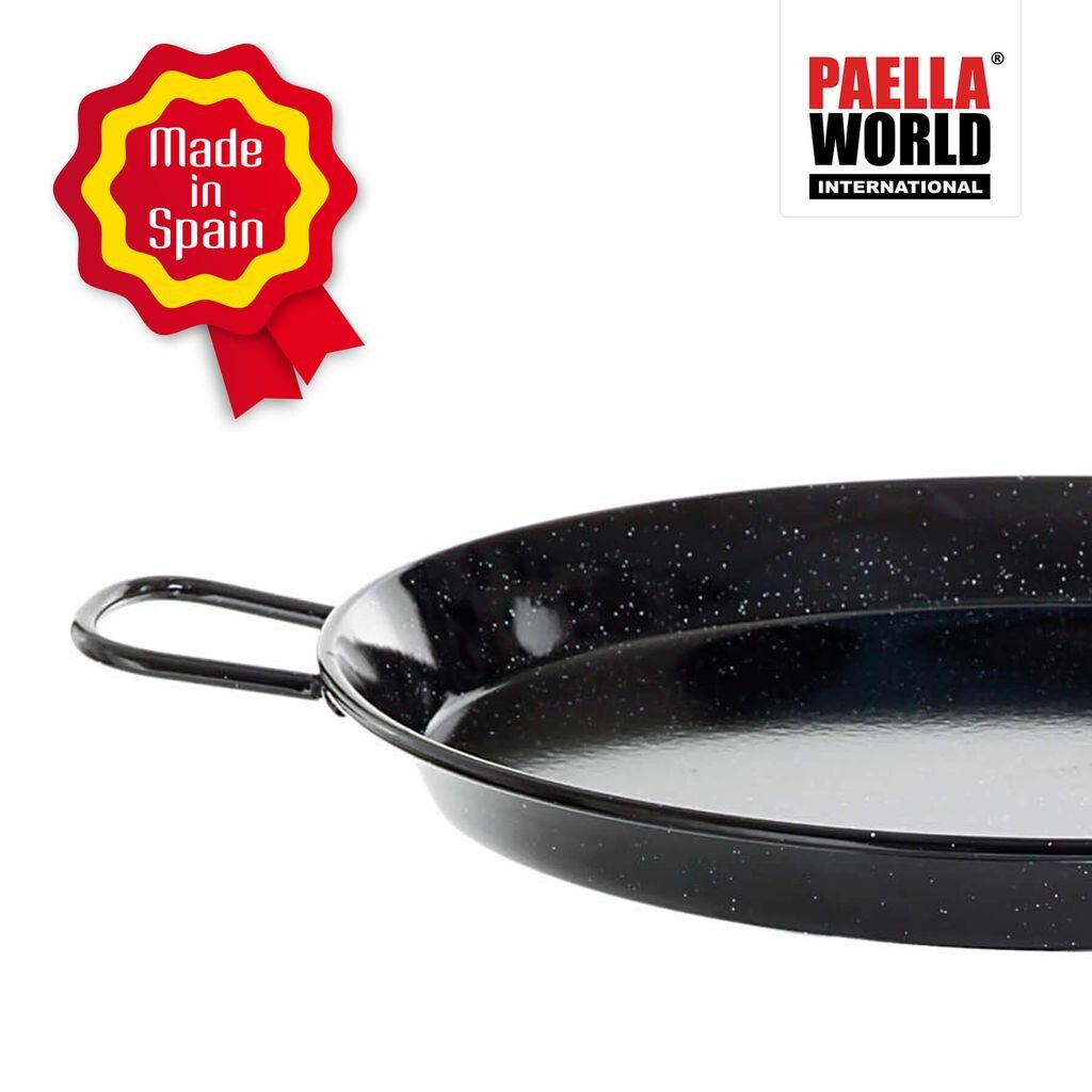 Paella World Оригинальная испанская сковорода для паэльи типа "Валенсиана" эмалированная 30,0 см
Paella World Оригинальная испанская сковорода для паэльи типа "Валенсиана" эмалированная 30,0 см