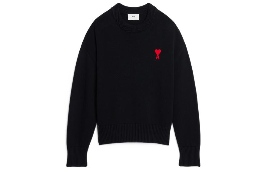 Ami Small A Heart Crew Knit AMIPARIS, черный 
Ami Small A Heart Crew Knit AMIPARIS, черный