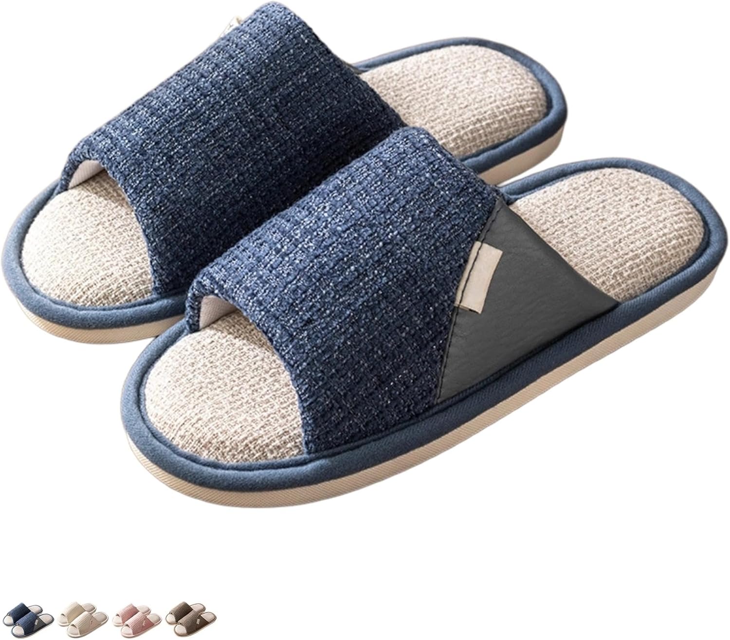 Льняные тапочки для женщин и мужчин, домашние шлепанцы для лето-осень, бесшумные, противоскользящие, парные, с открытым носком, дышащие, впитывающие пот Iwhgrmp, темно-синий
Льняные тапочки для женщин и мужчин, домашние шлепанцы для лето-осень, бесшумные, противоскользящие, парные, с открытым носком, дышащие, впитывающие пот Iwhgrmp, темно-синий
