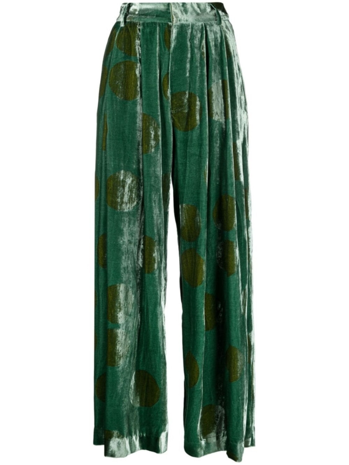 Uma Wang pleat-detail wide-leg trousers, зеленый
Uma Wang pleat-detail wide-leg trousers, зеленый