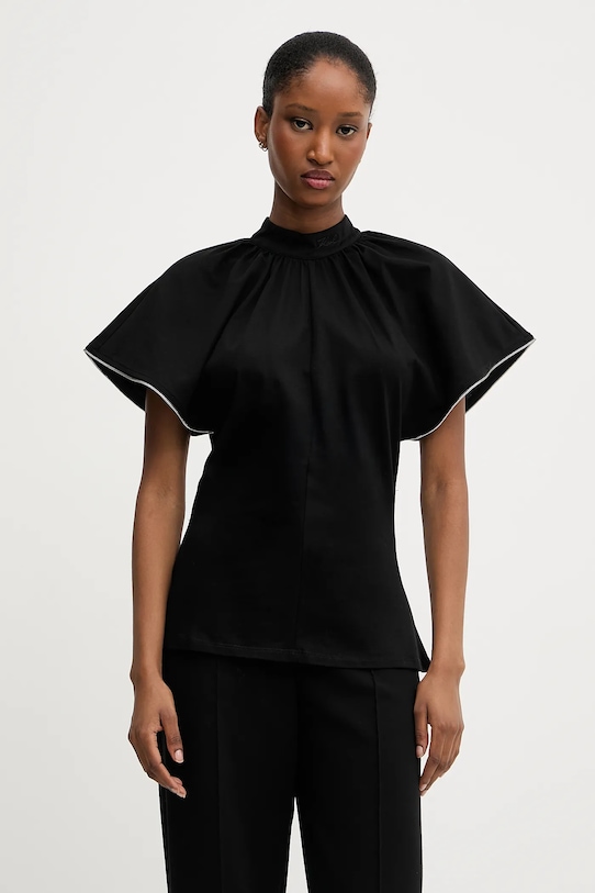 Хлопковая футболка Karl Lagerfeld, черный
Хлопковая футболка Karl Lagerfeld, черный