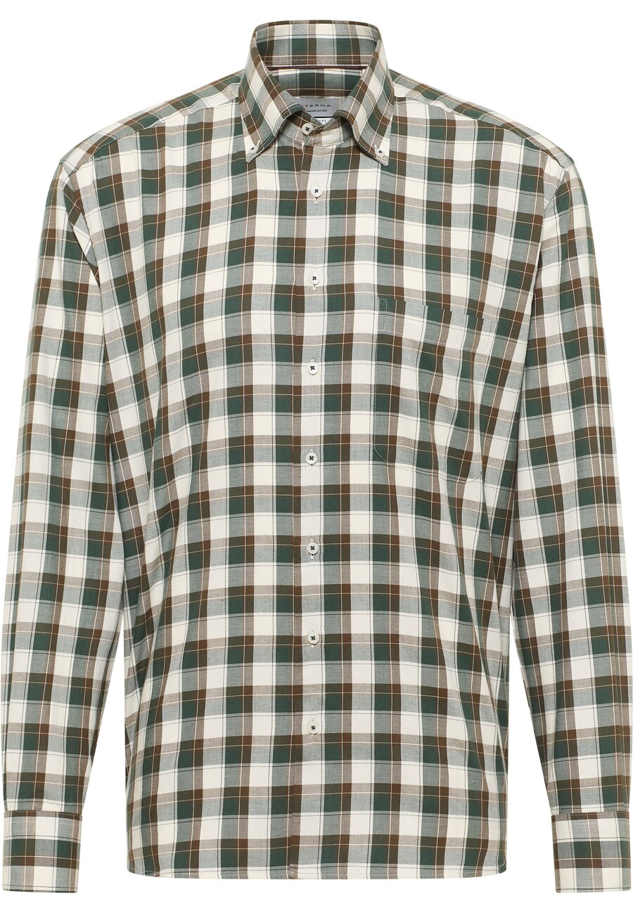 Рубашка делового кроя Comfort fit ETERNA, оливковый/изумрудный
Рубашка делового кроя Comfort fit ETERNA, оливковый/изумрудный