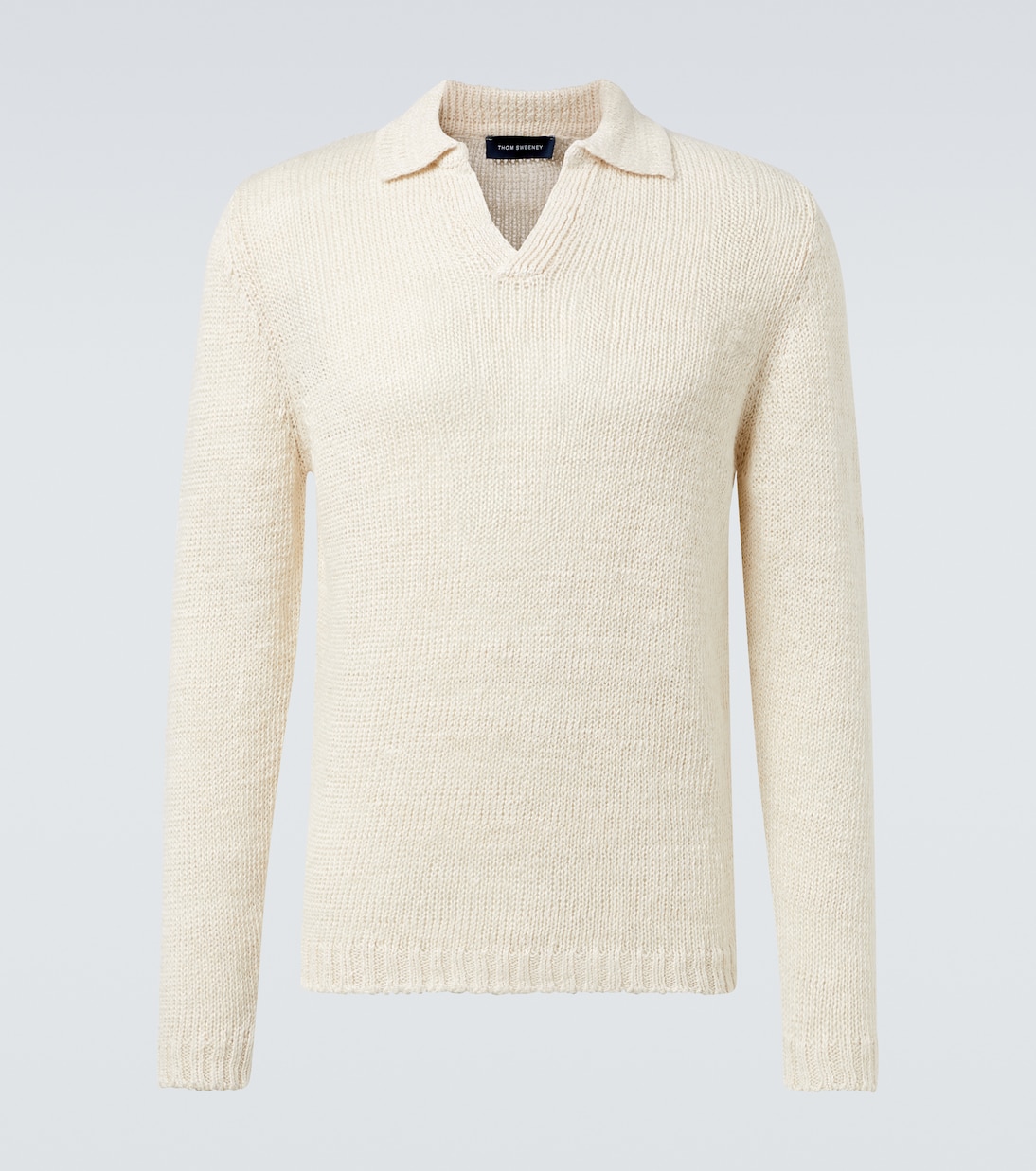 Полувер поло из смесового льна Thom Sweeney, Milk
Полувер поло из смесового льна Thom Sweeney, Milk