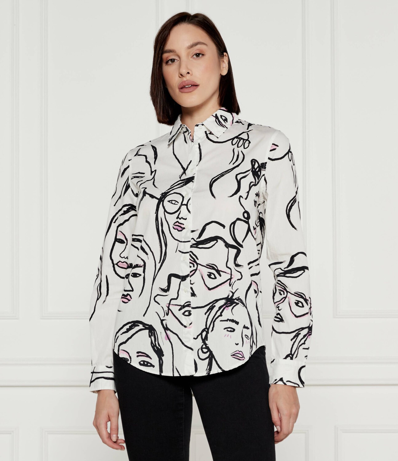 Рубашка Desigual Regular Fit, белый 
Рубашка Desigual Regular Fit, белый