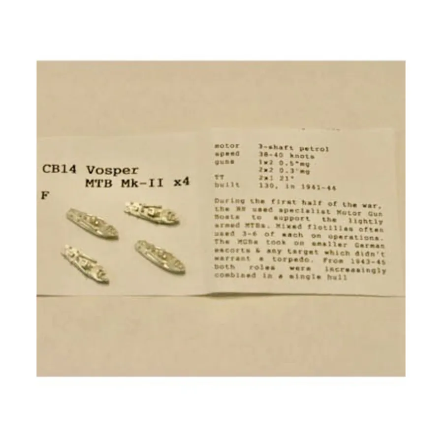 Воспер Мк-II, Figurehead Ships - WWII Coastal Forces - British (1:1250) (Noble Miniatures)
Воспер Мк-II, Figurehead Ships - WWII Coastal Forces - British (1:1250) (Noble Miniatures)