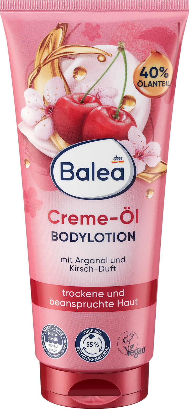 Лосьон для тела Balea Bodylotion Creme-Öl Kirsche, 200 ml
Лосьон для тела Balea Bodylotion Creme-Öl Kirsche, 200 ml