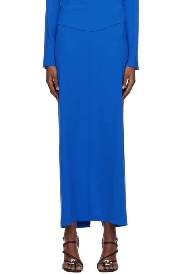 Ssense рабочая капсула – синяя базовая макси-юбка Paris Georgia, синий
Ssense рабочая капсула – синяя базовая макси-юбка Paris Georgia, синий