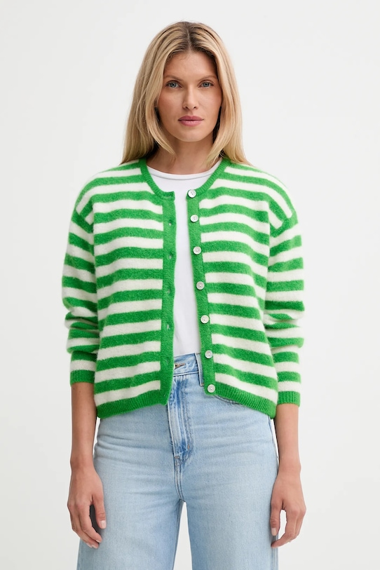 Кардиган с добавлением шерсти GILET ML COL ROND American Vintage, зеленый
Кардиган с добавлением шерсти GILET ML COL ROND American Vintage, зеленый