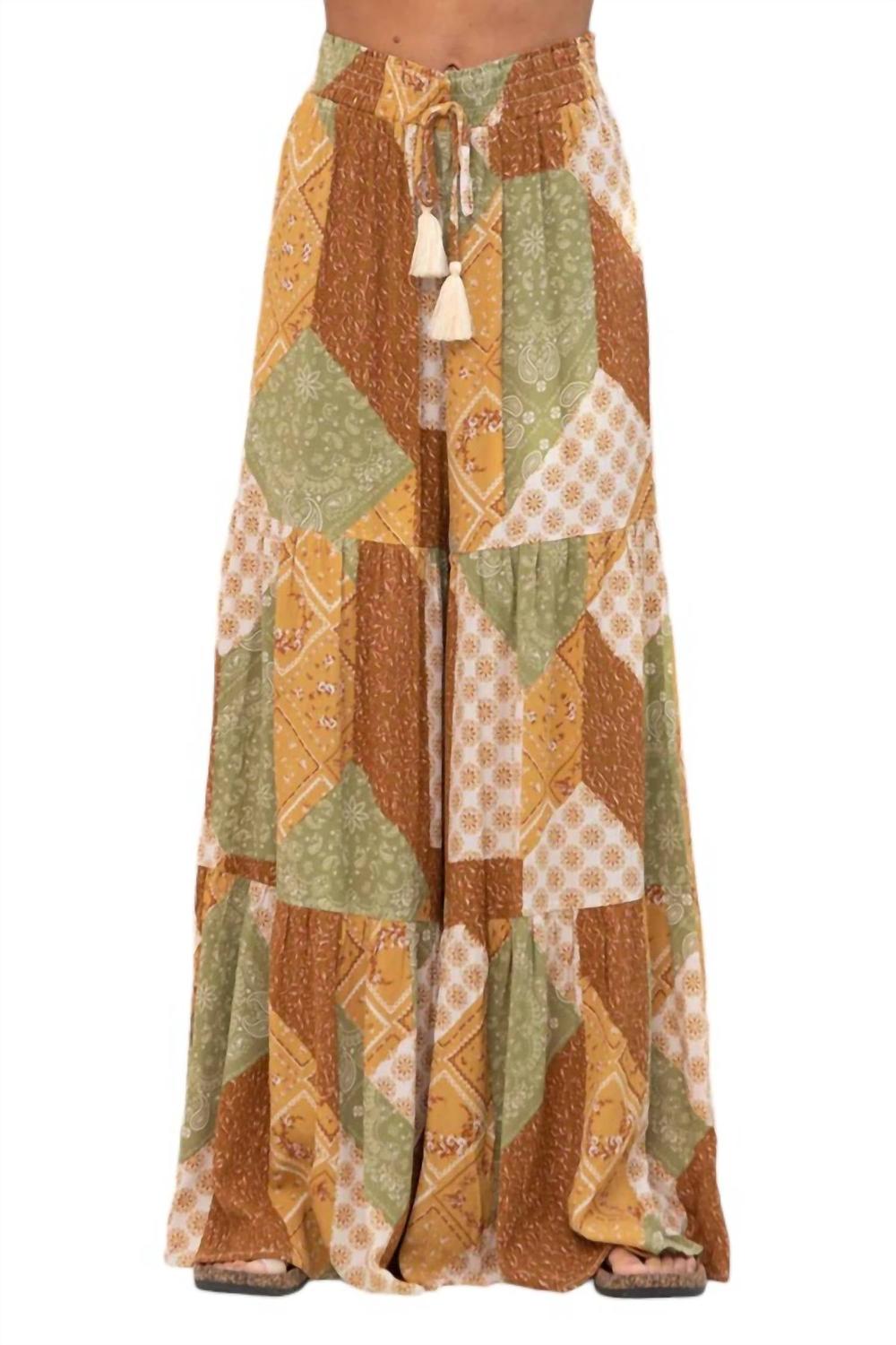 Брюки Boho Mix в горчичном цвете Multi Blue B
Брюки Boho Mix в горчичном цвете Multi Blue B