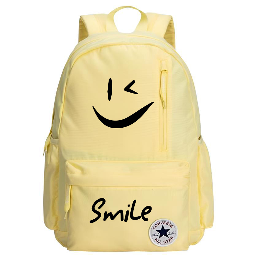 Converse Полиэстеровый рюкзак среднего размера унисекс с термопереносом цвета гусиное яйцо, Smile
Converse Полиэстеровый рюкзак среднего размера унисекс с термопереносом цвета гусиное яйцо, Smile