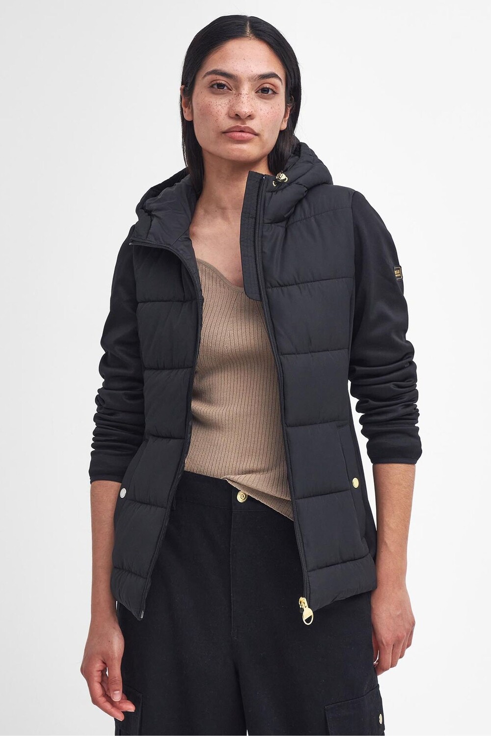 Стеганая трикотажная куртка Bondar Barbour International, черный
Стеганая трикотажная куртка Bondar Barbour International, черный