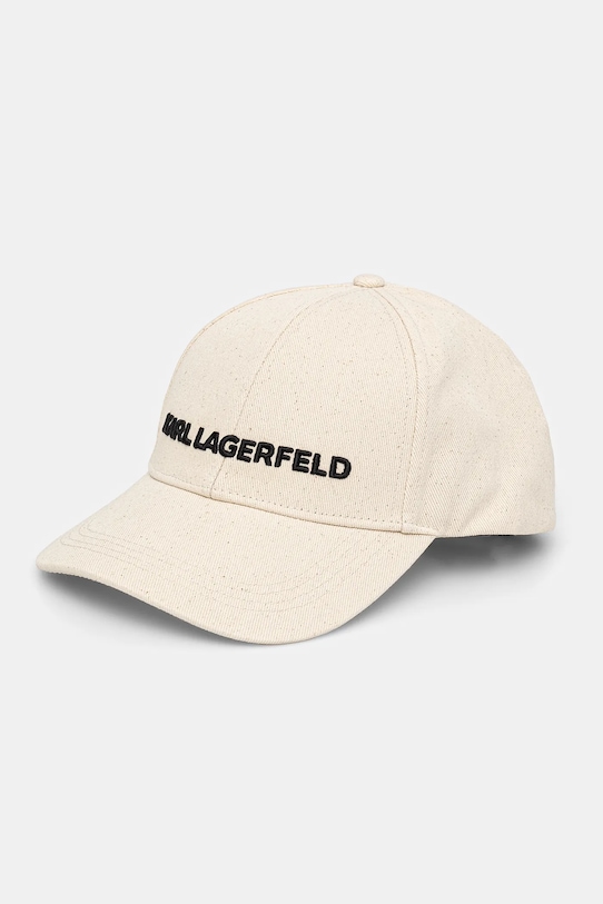 Хлопковая кепка с козырьком Karl Lagerfeld, бежевый
Хлопковая кепка с козырьком Karl Lagerfeld, бежевый