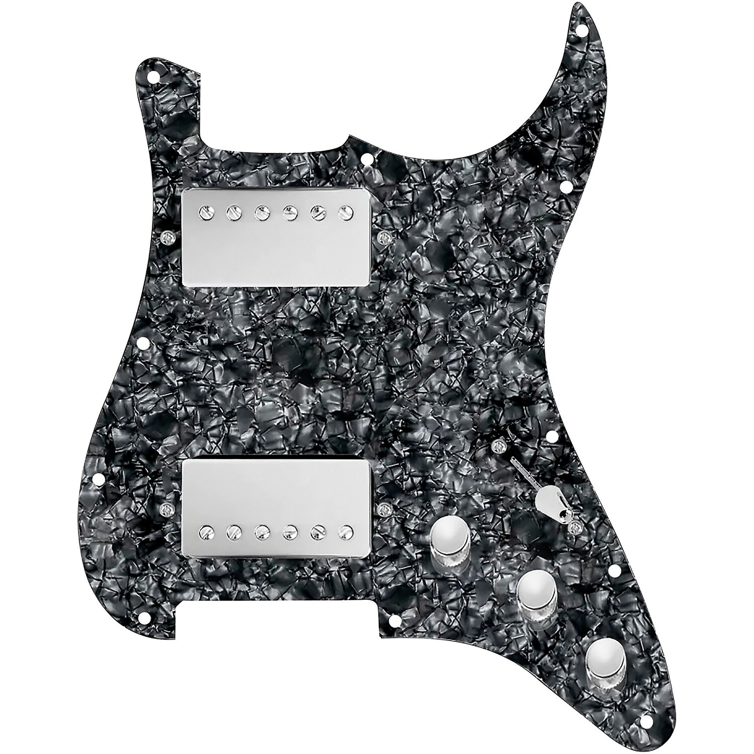 920d Custom HH Loaded Pickguard для страт с никелевыми хамбакерами Smoothie и жгутом проводов S3W-HH Black Pearl
920d Custom HH Loaded Pickguard для страт с никелевыми хамбакерами Smoothie и жгутом проводов S3W-HH Black Pearl
