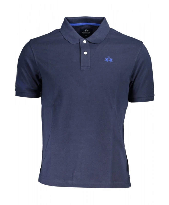 Хлопковая рубашка-поло с коротким рукавом, синяя La Martina, синий
Хлопковая рубашка-поло с коротким рукавом, синяя La Martina, синий