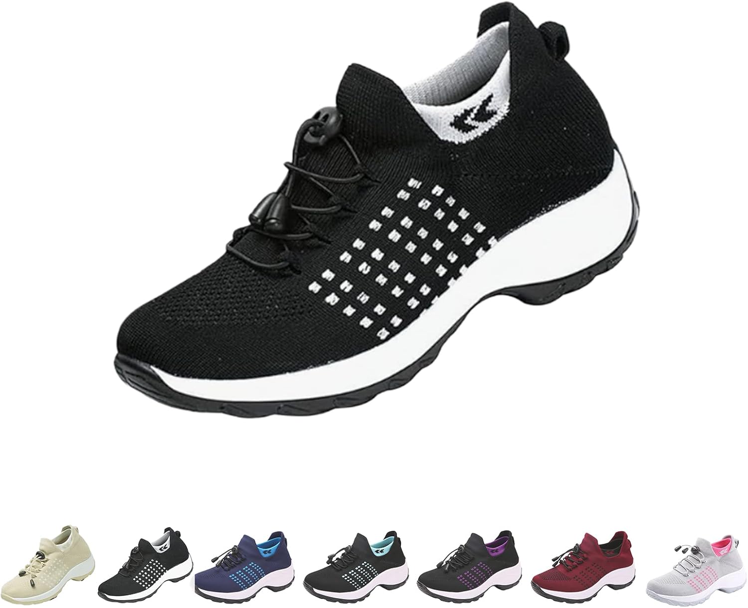 Женская обувь Comfort Wear Orthowear, кроссовки для ходьбы, носки-кроссовки, надеваемые дышащие сетчатые кроссовки, беговая обувь Generic, черный
Женская обувь Comfort Wear Orthowear, кроссовки для ходьбы, носки-кроссовки, надеваемые дышащие сетчатые кроссовки, беговая обувь Generic, черный