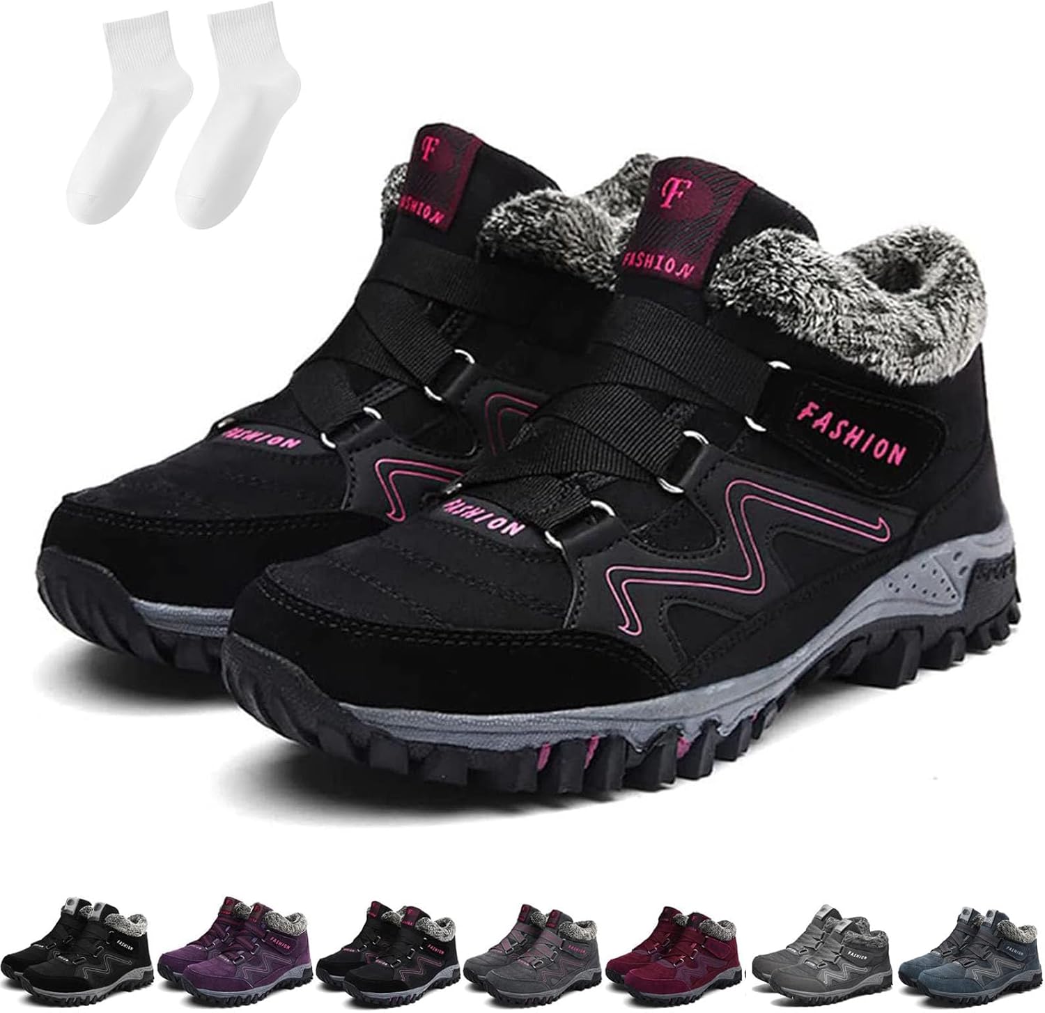 Женские зимние термо-ботинки, водонепроницаемые противоскользящие снежные, зимние высокие термо-ботинки для женщин и мужчин Kuker, черный
Женские зимние термо-ботинки, водонепроницаемые противоскользящие снежные, зимние высокие термо-ботинки для женщин и мужчин Kuker, черный